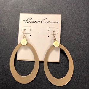 Kenneth Cole Brassy Gold Earrings
